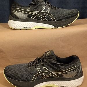 ASICS Black and Gray Running Shoes